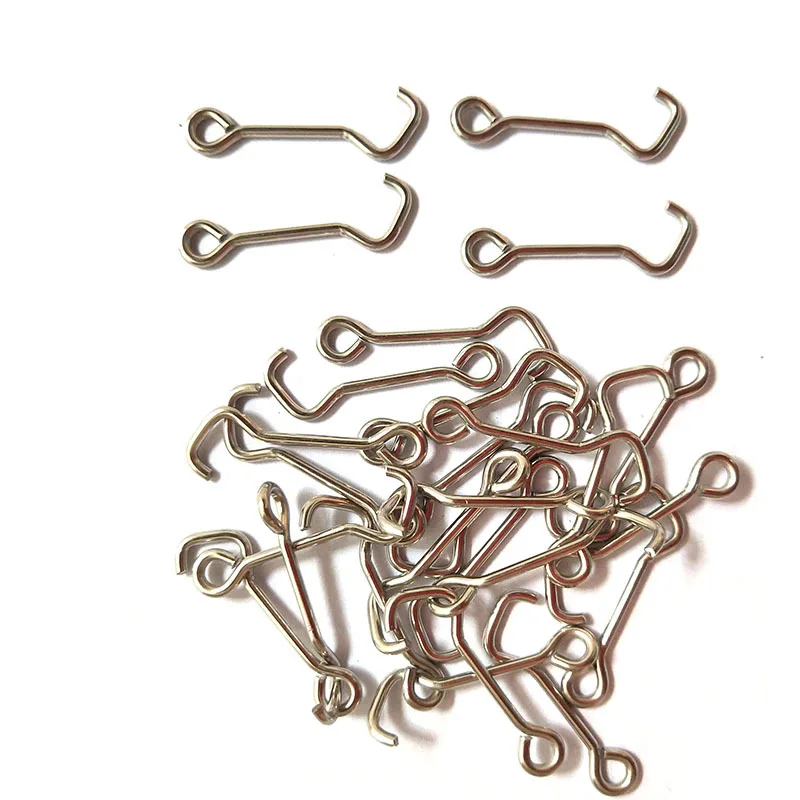 Stainless Steel Fishing Connector Eight- ring Strap Pendant Snap Fishhook Swivels Bait Tackle Hooks Dia1.2-1.4mm