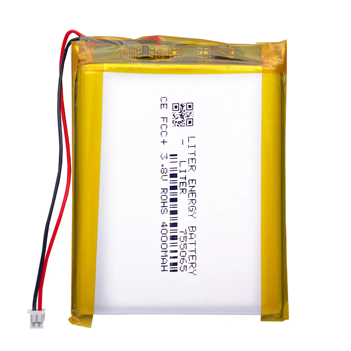 Rechargeable Li-polymer battery JST-1.25-2P 4000mah 3.8V 755065 For anbernic RG353V Game console