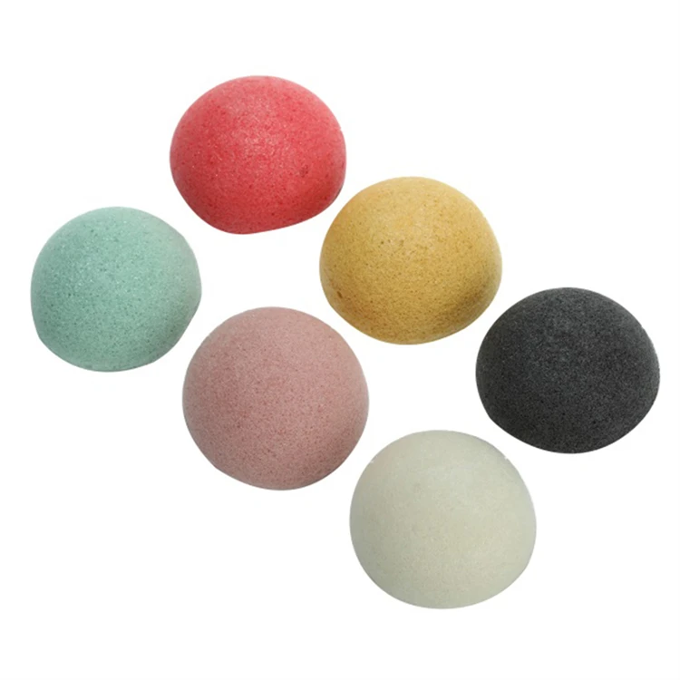 Hot Wholesale 100% Natural Konjac Facial sponges Wash face  Cleaning Organic Konjac Body Sponge