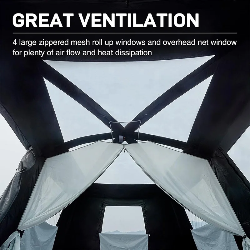 BOTEEN 10 Person Camping Blackout Tent Multi Room Tent for Family