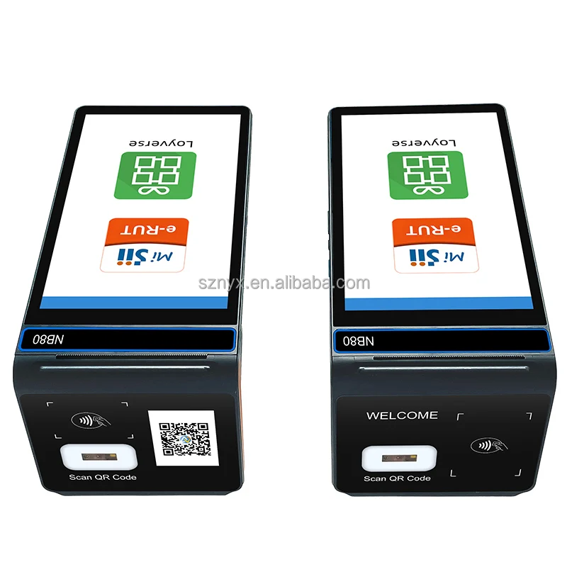 NORYOX NB80R pos terminal 4+64GB memories mobile pos handheld small point of sale 80mm printer provide best technical support