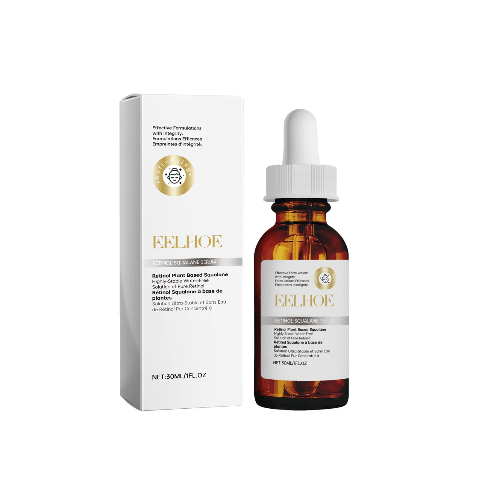 Hot-sell EELHOE Retinol Squalane Facial Softens Moisturizes and Protects Skin Serum