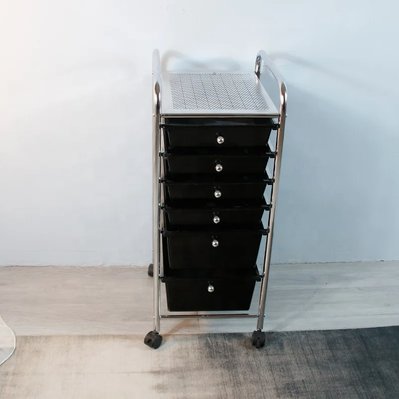 GMJ  Wholesale  Manufacturer Home Trolley Cabinet 15 Tier Plastic Storage Drawer Cart