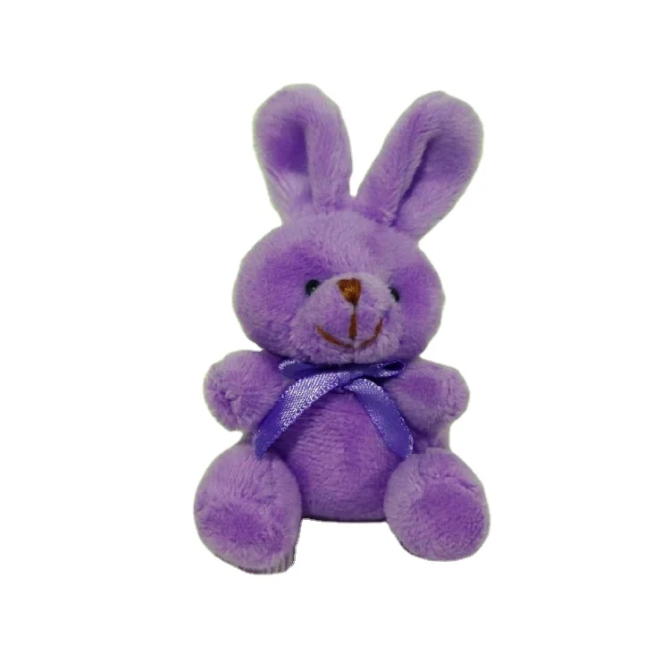 Custom Promotional Easter Rabbit Bunny Plush Toys Colorful Stuffed Rabbits Mini Easter Rabbit