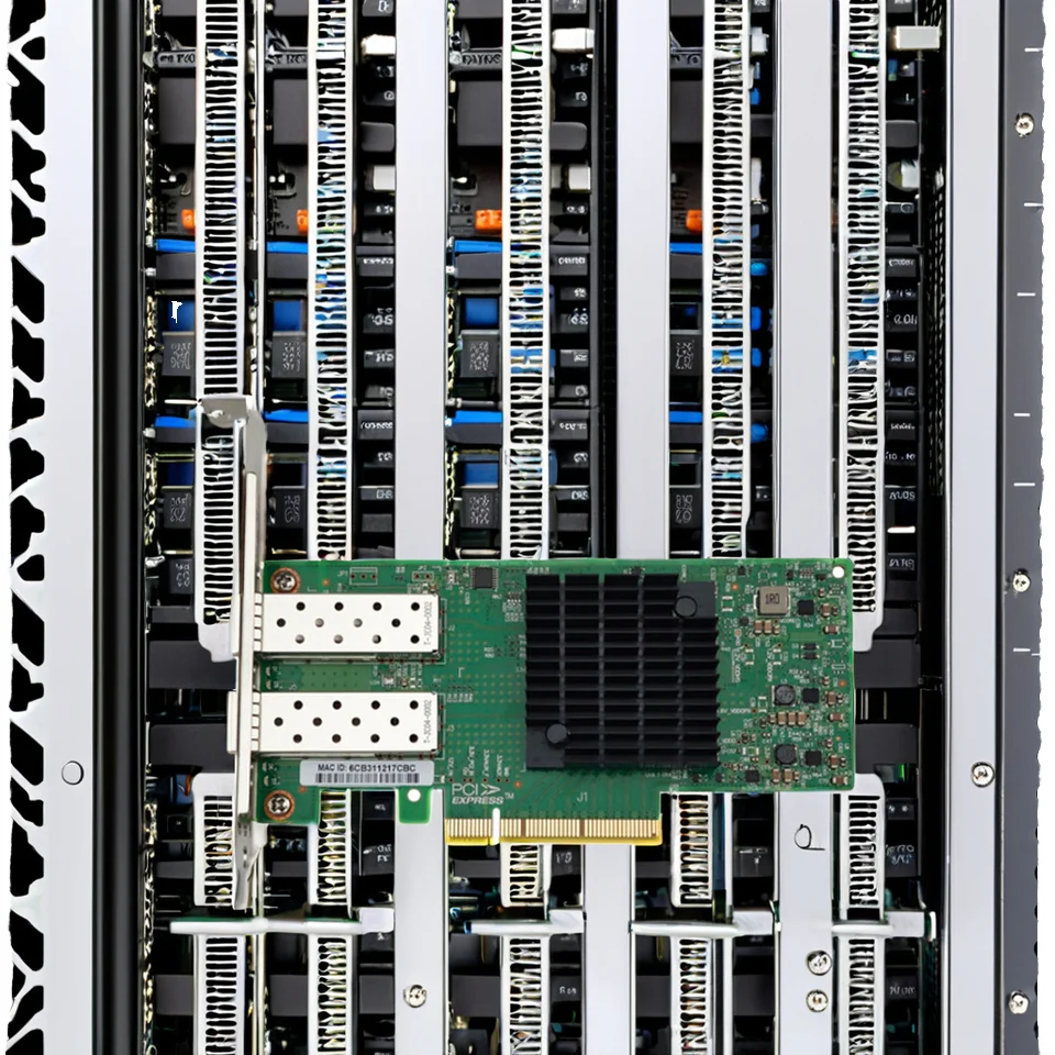 Горячая распродажа, ConnectX-4 сетевая карта, MCX4121A-ACUT двойной интерфейс 3,0x8 Ethernet Pcie, внутренний сервер, Wi-Fi, запас