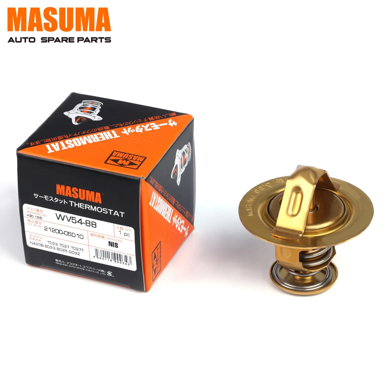 WV54-88 MASUMA Авто поставщик термостаты коммерческий тепловой CT195 21200-05D12 21200-05D12 21200-76206 для NISSAN ATLAS DW2H41