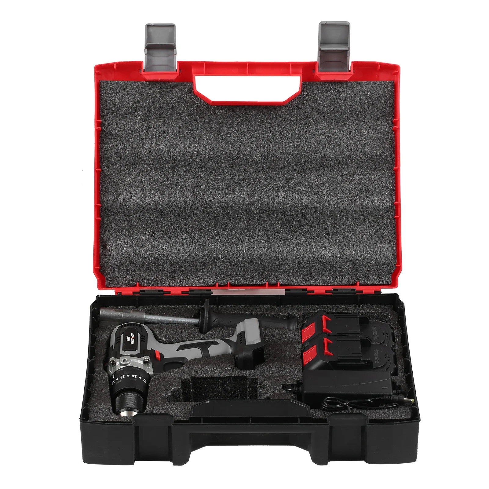 21V US plug 2pack Heavy Duty Cordless Electric Drill Dual-speed Variable Speed Control Wireless Rechargeable Hand Electric Drill