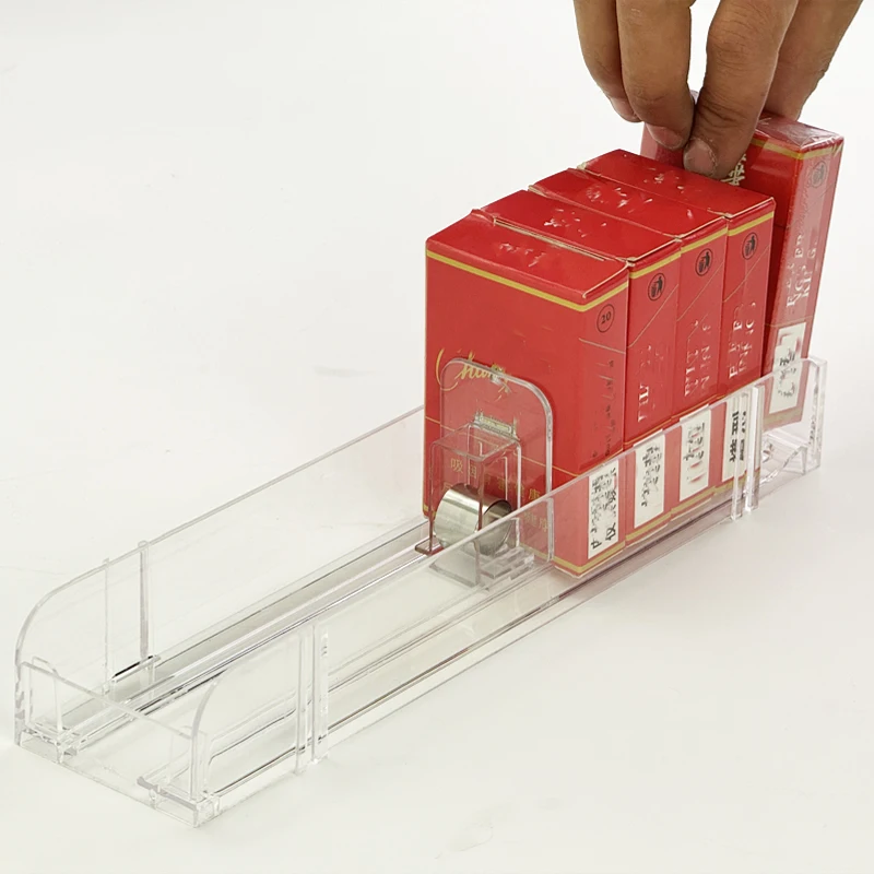 Point Of Sale Smoke Pusher Plastic Store Pos Tobacco Shelf Pusher System Cigarette Pusher