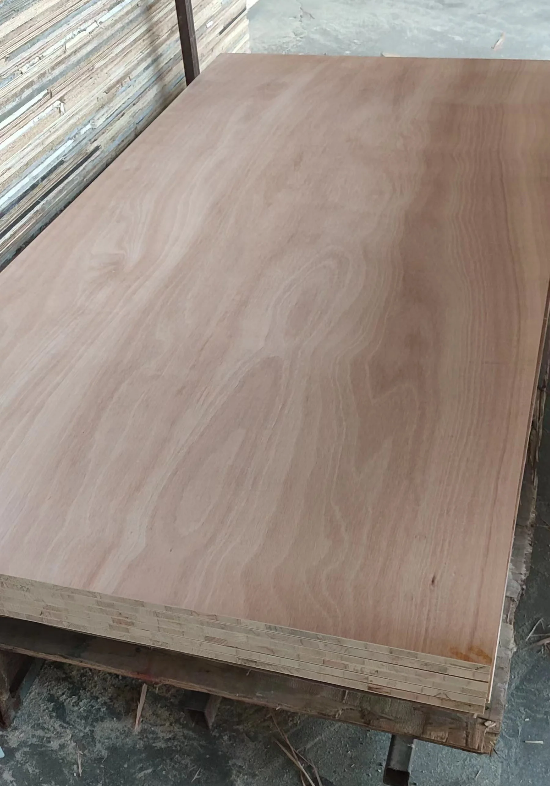 Hot selling pine core block board with okoume veneer face