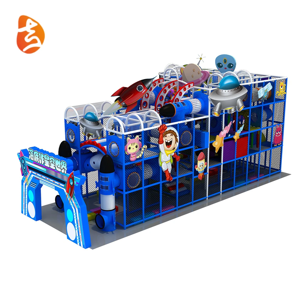 2022 New design amusement park kids soft play equipment indoor playground with Rope Course