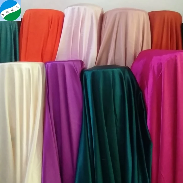 Хорошее качество шелковая ткань атласная ткань пакет с микро спандекс