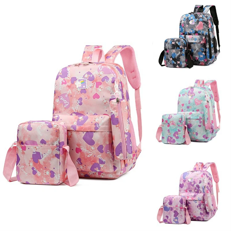 custom black logo print reusable fashion small girl book bag school for 8 year olds