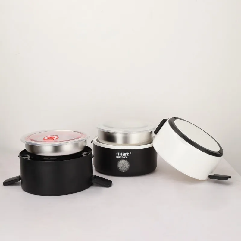 High Quality office use Electric Stainless Steel Portable Heating Food Containers Lunch Box rice egg cooker