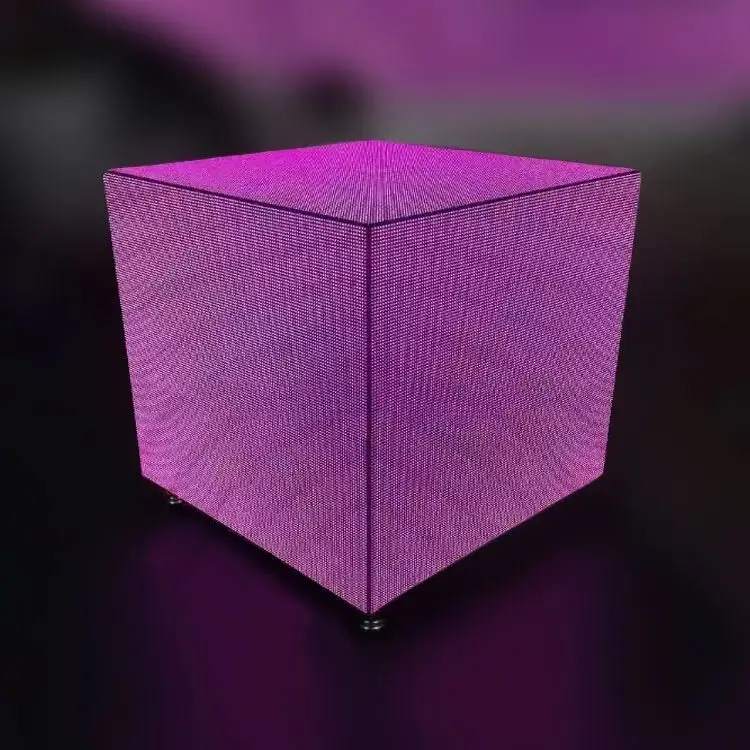 Hd 3d Animation Led Cube 4 Sides Magic Square Creative Cube Led Display Magnet Cabinet for Full Color Indoor outdoor Video