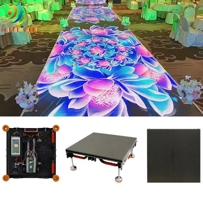 CW High Quality Dancing Floor LED Display Screen Outdoor led screen rental Waterproof P3.91 P4.81 P5.95 led floor screen