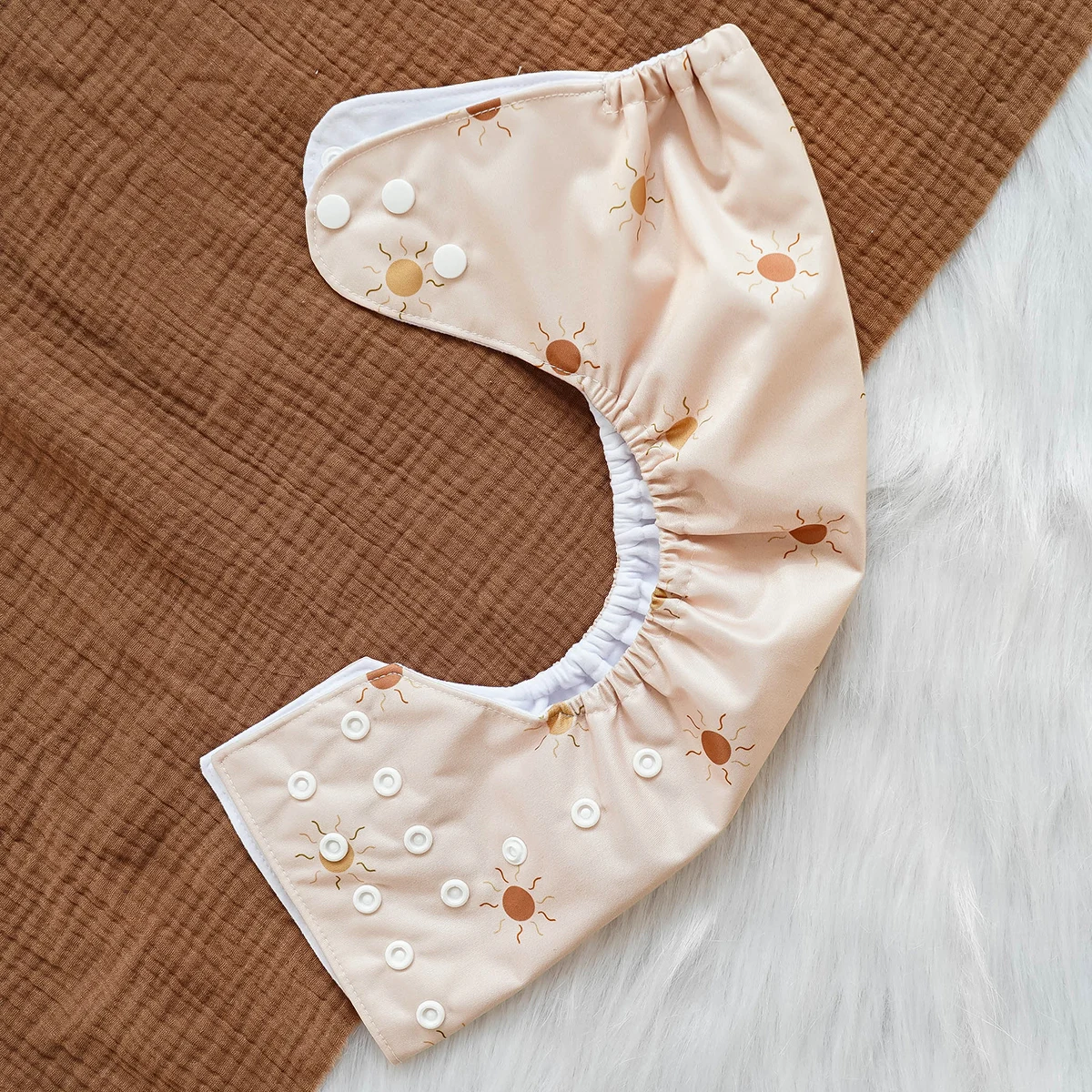 Happy Flute Baby Cloth  suede cloth diaper One Size Adjustable Washable Reusable for Babies  Nappies