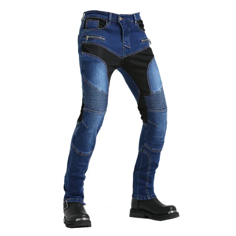 New summer jeans for men Kevlar fall protection pants Upgrade protective gear motorcycle riding pants