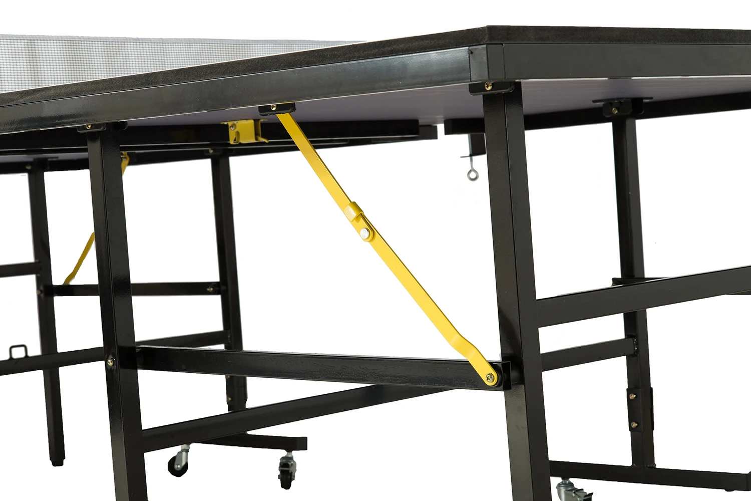 Movable Indoor Table Tennis Table, Foldable Standard PingPong Table with Wheels