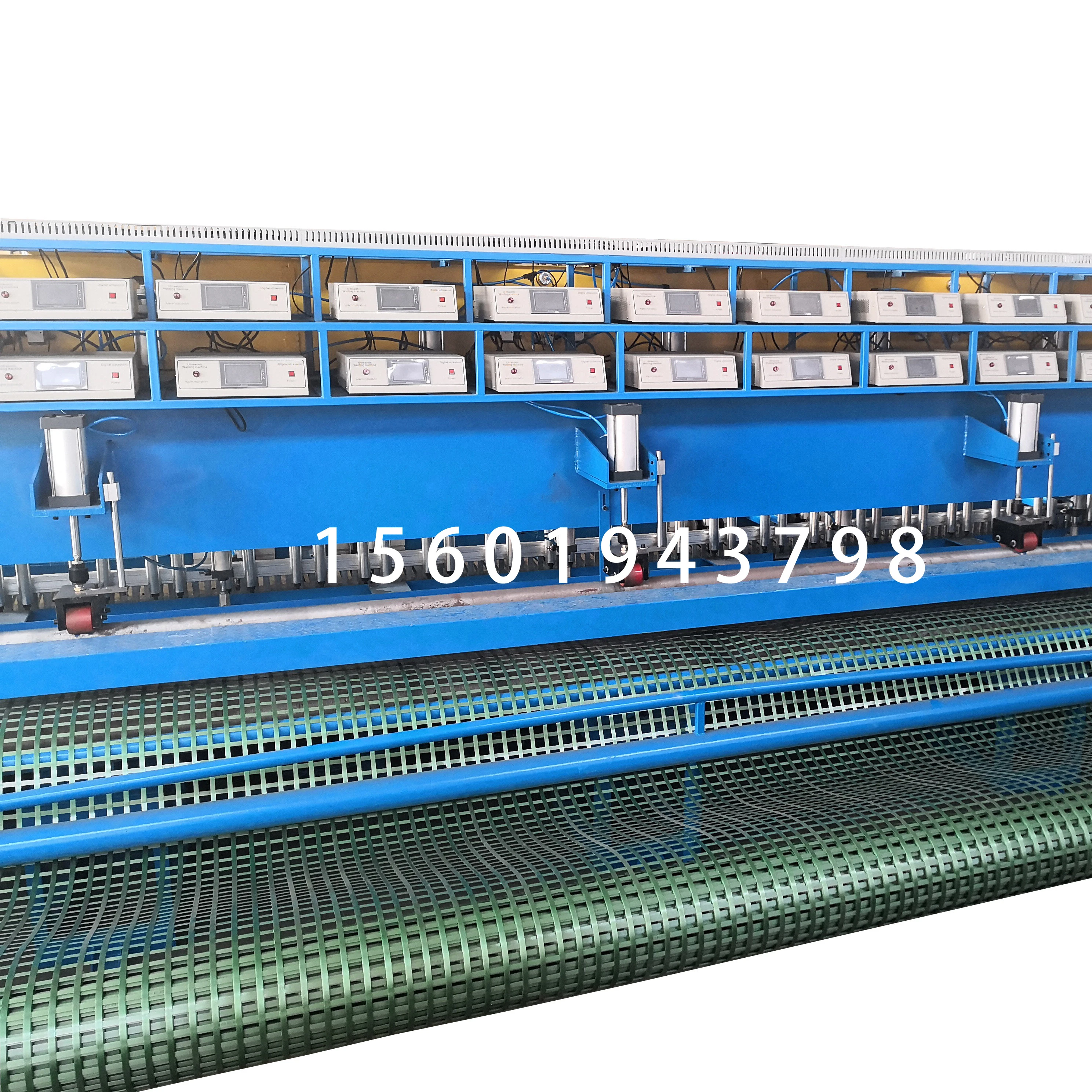 Polyester geogrid welding equipment PP strip welding machine Geogrid production line steel with plastic geocell welding machine