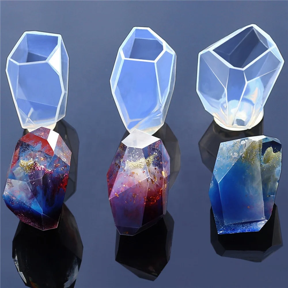 New Silicone Soap Molds Crystal Irregular Jewelry Mold Silicone Ornaments Craft Making Decoration