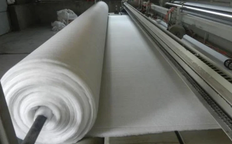 
Permeable geotextile engineering cotton blanket pavement maintenance bridge cement planting blanket 