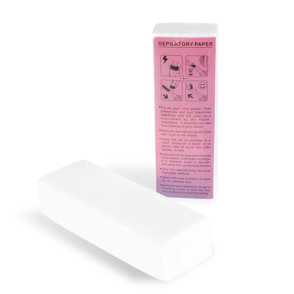 Convenient Custom Non Woven Hair Removal Soft Wax Paper Depilatory Cream Disposable Wax Depilatory Paper depilation paper