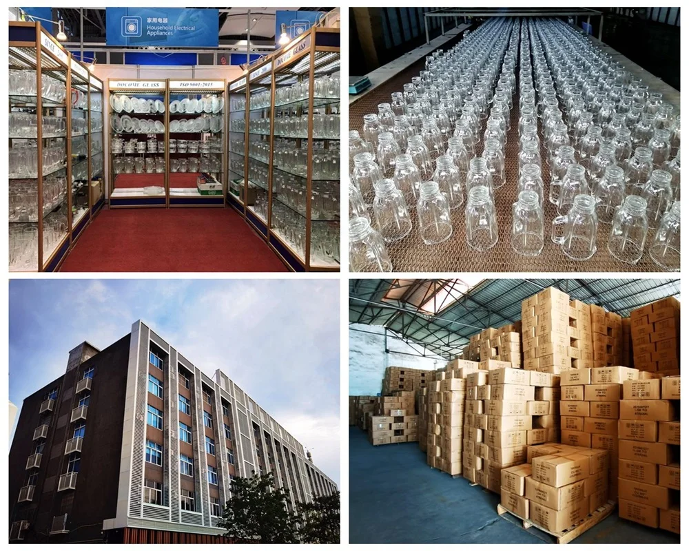 1.5L 6-cups Soda lime Glass Blender Repair Part Blender Glass Jar Blender Replacement Part for H&B Juicer