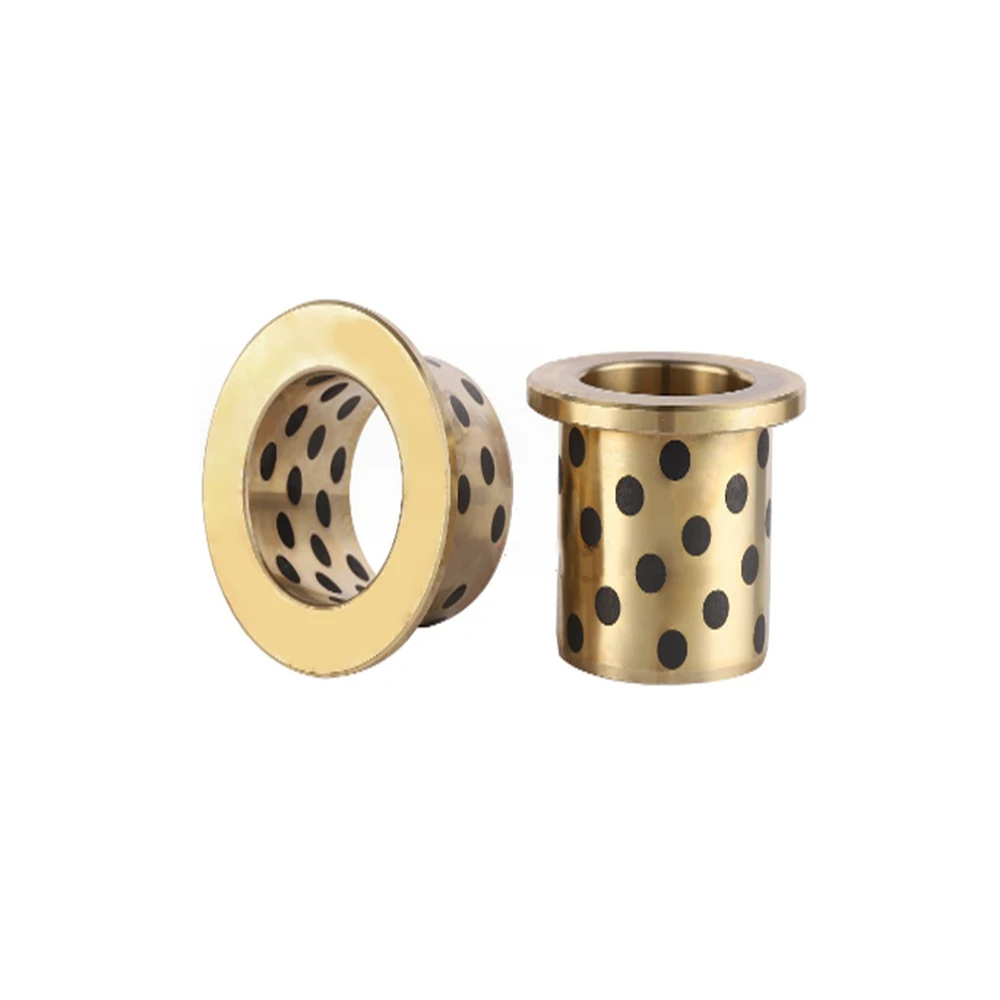 Oilless Phospor Bronze Bushing Brass Steel Graphite Solid Lubricating Graphite Bushes Bearing