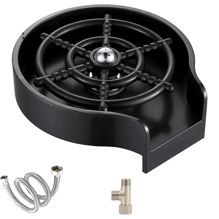 Wholesale Automatic Glass Cup Washer High Pressure Automatic Kitchen Sink Glass Cup Bottle Spin Quick Bar Glass Mug Rinser