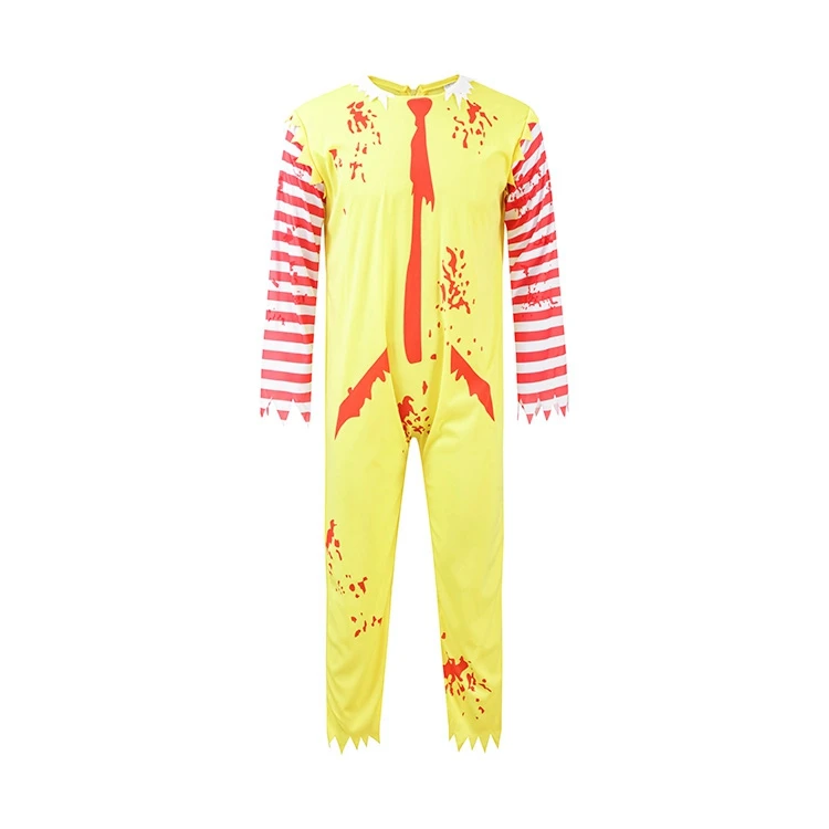 China Vendors OEM Customized Children Adults Overall Party Clothes Halloween Cosplay Ugly Clown Costume