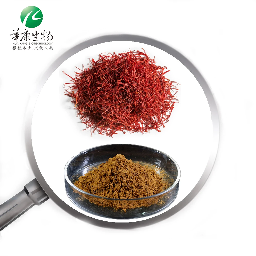 Hunan Huakang 80 Mesh 10: 1 20: 1 Sativus Extract Saffron Flower Extract Crocin