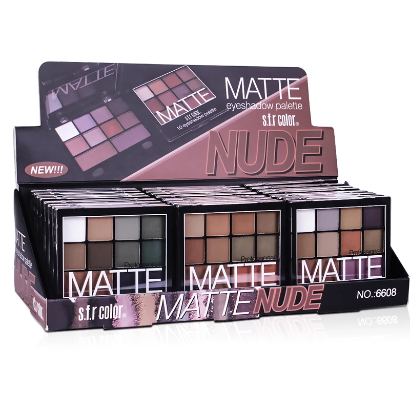 Ready To Ship 10 colors S.F.R Portable Waterproof pigmented make up makeup shimmer Eye shadow makeup Palette