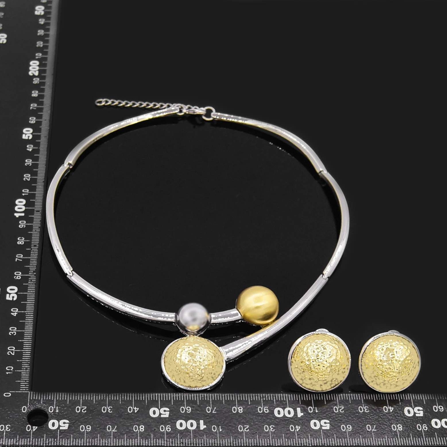  Yulaili New White Gold Plated Collection Beautiful Jewelry Set Yellow Round Pendant Necklace Earring Women Elegant