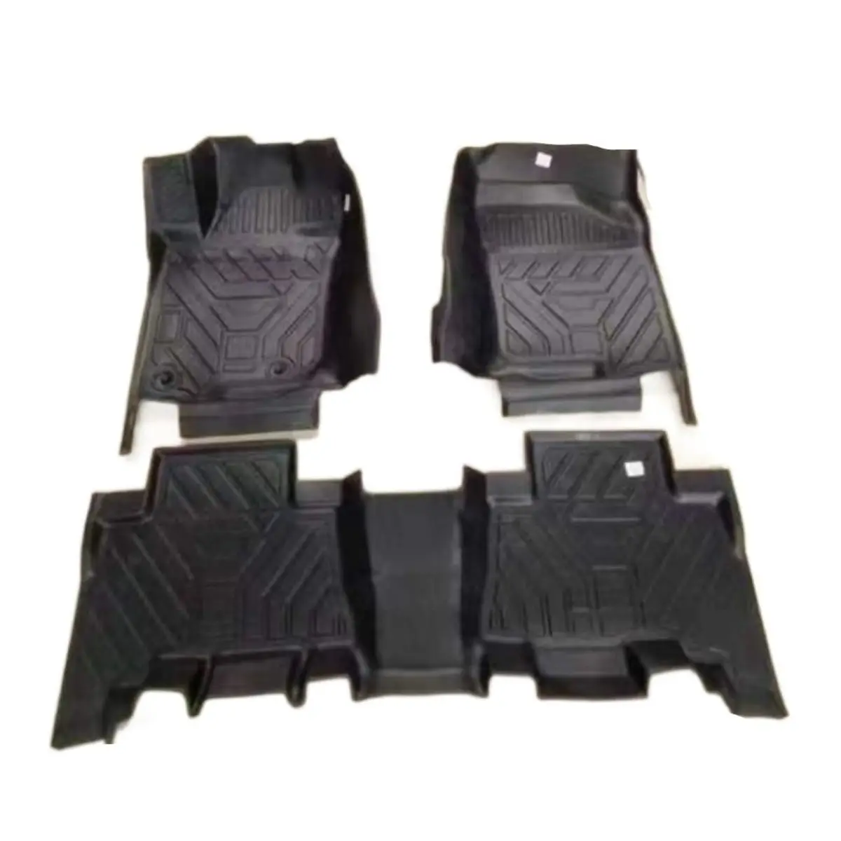 Gm New Design Black 4pcs/set Classic Design Anti-slip Pvc/tpe Rubber Car Mat
