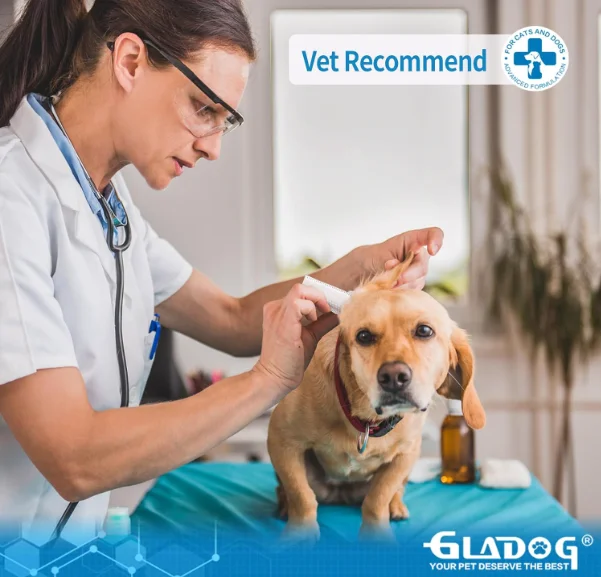 Dog Ear Cleaner Wipes Cleaning and Deodorizing Remove Debris & Wax Improve Ear Itching and Infections