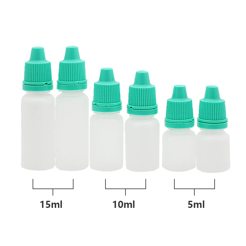 
Biodegradable medicine packaging 5ml 10ml 15ml pe eye dropper bottles for medicine treat 