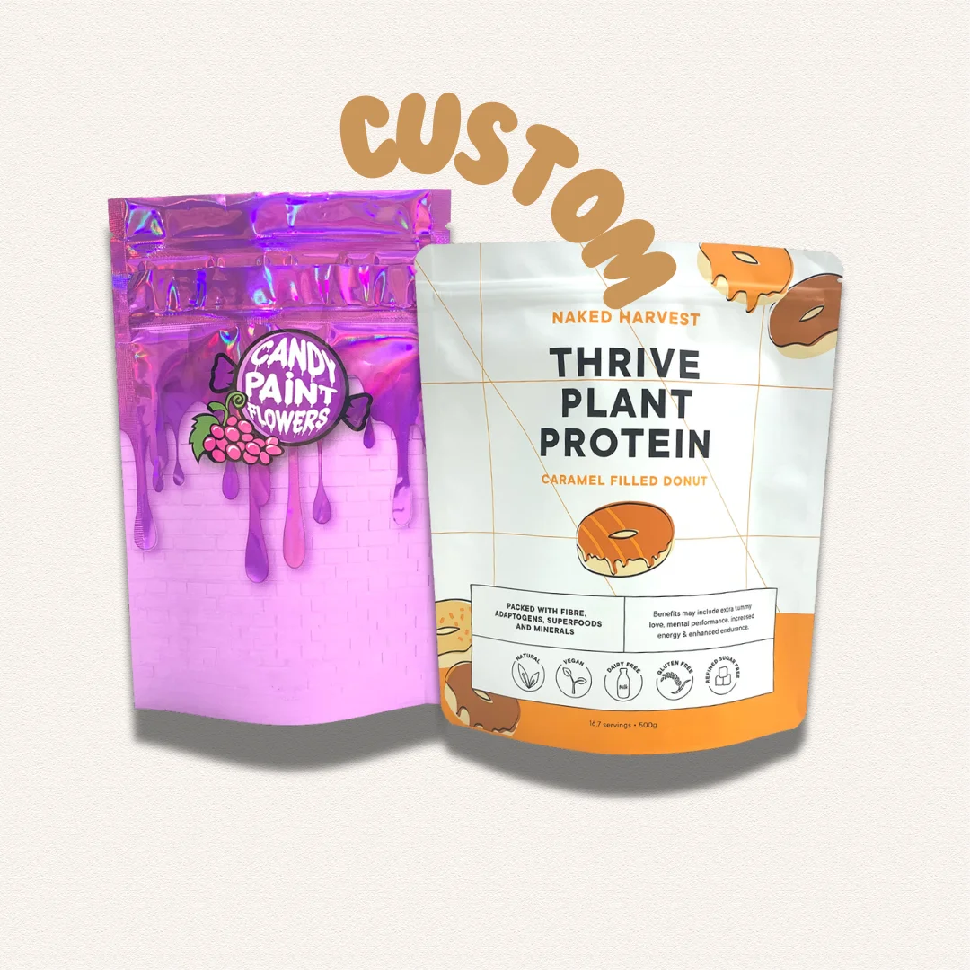 Custom Stand up Pouch Powder Packaging Whey Protein Powder Sachet with Zipper