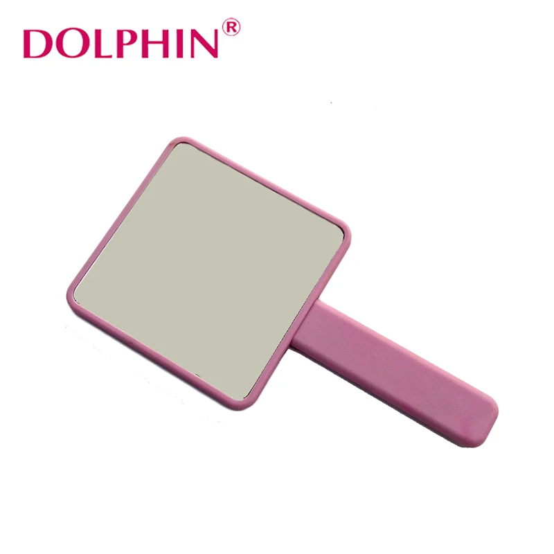 Светло-розовый квадратный жидкий плавающий зыбучий песок блеск ручка косметическое зеркало компактный