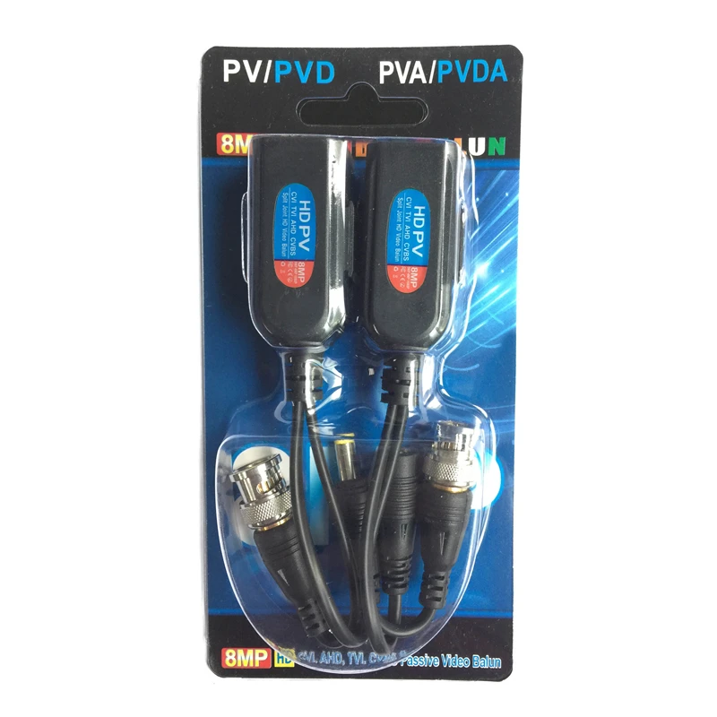 8MP CCTV пассивный коаксиальный UTP-кабель для камеры видеонаблюдения Balun Transceiver
