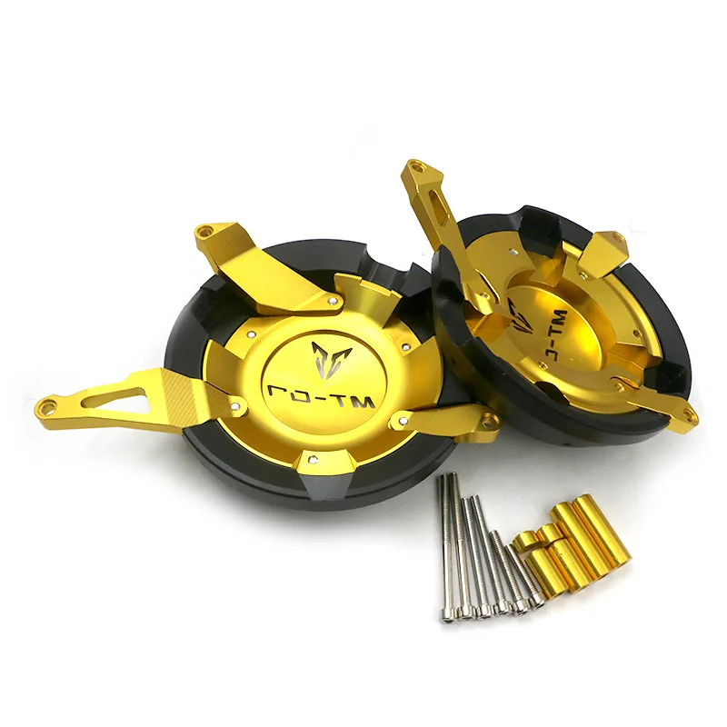 REALZION Motorcycle Modified CNC Aluminum Alloy Engine Side Cover Engine Protective Cover For Kawasaki MT 07 FZ 07