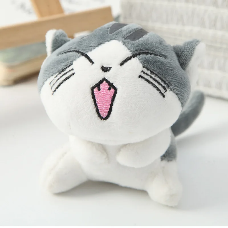 Hot Sale Lovely Cartoon Cat Plush Keychain Doll Pendant Decoration Anti-Lost Accessories Keychain Soft Stuffed Animals Toys