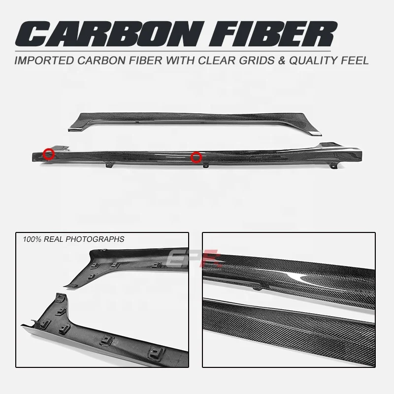 High Quality For HONDA CIVIC 8TH GEN FD 06-11 FD2 CIVIC 4 Door TR Style Side Skirt Extensions