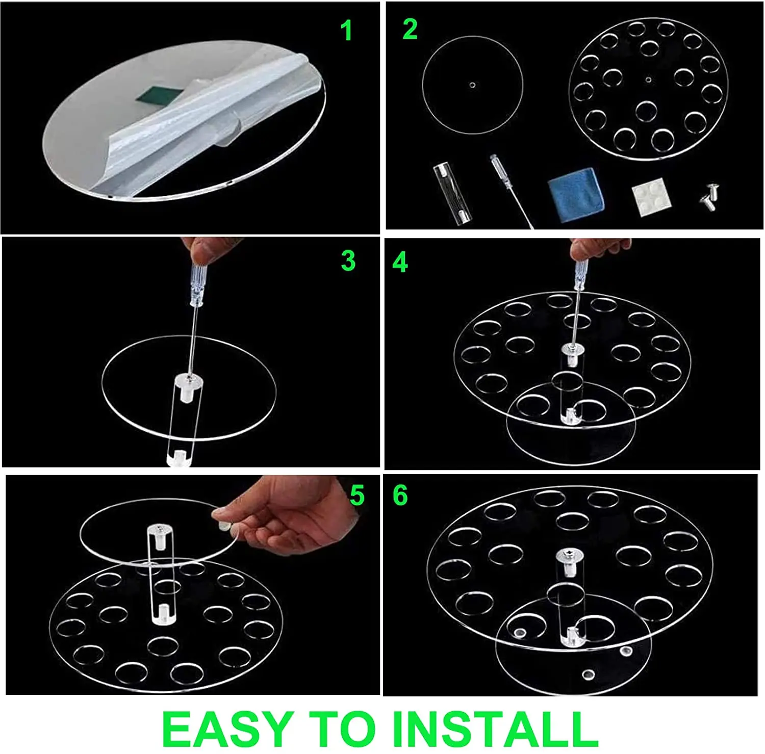 Custom Clear Acrylic Ice Cream Cone Display Stand