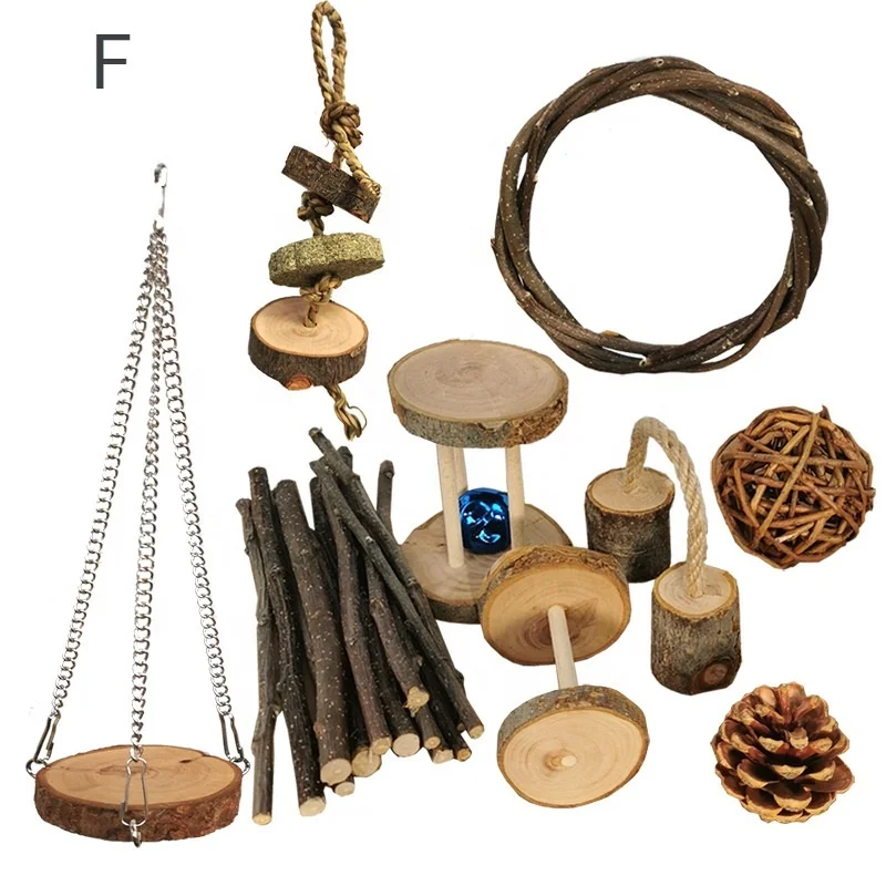 Pet Products New Hamster Chew Toys Natural Wooden Pine Guinea Pigs Rats Chinchillas Accessories Exercise Birds Bunny Rabbi