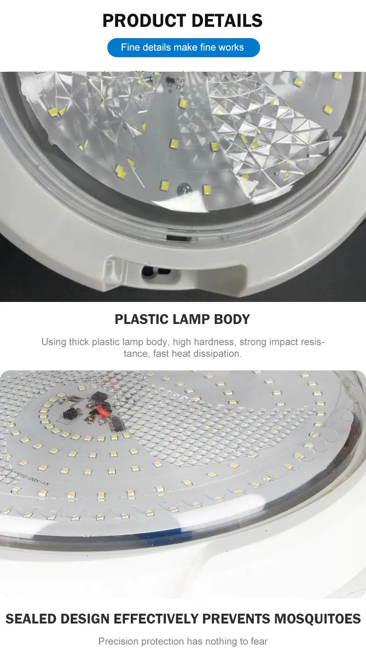 Factory Direct Price Solar Round Lamp 50w 60w 100w 200w 300w 400W 500W Ceiling Solar Lights Indoor