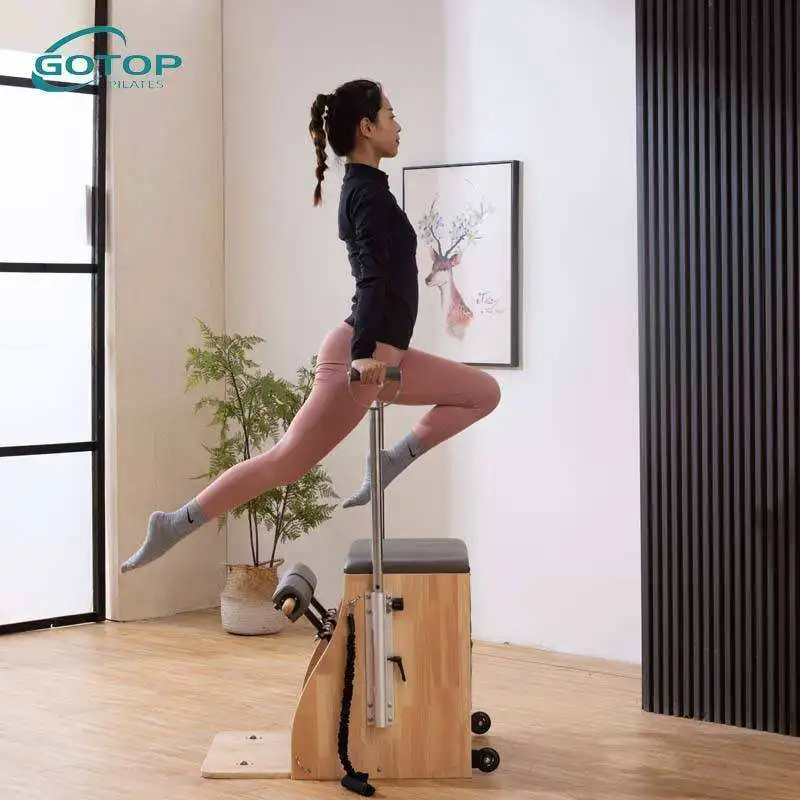 New Product Wooden Exercise Stretch Fitness Machine Oak Pilates chair Wunda Chair