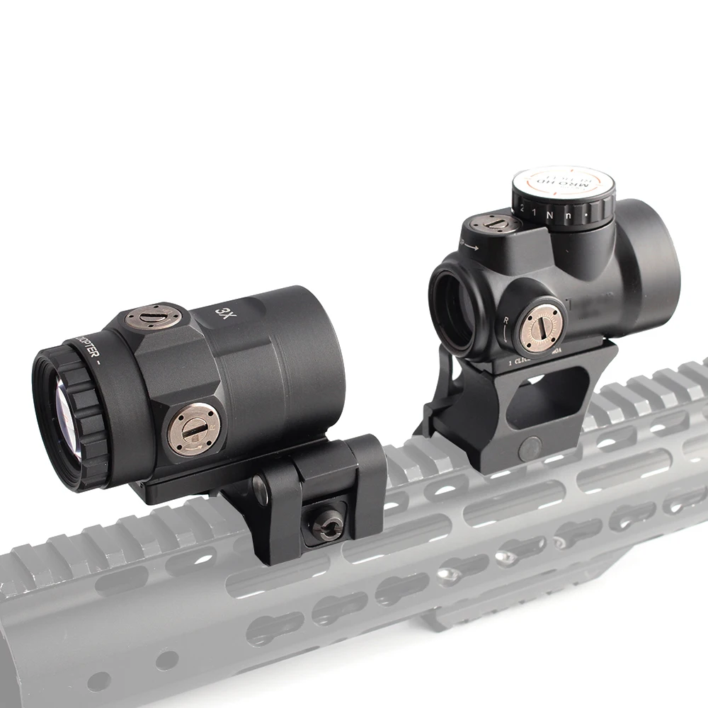  Тактическая Лупа SPINA OPTICS 3X с переключателем на сторону STS быстрая съемка крепление
