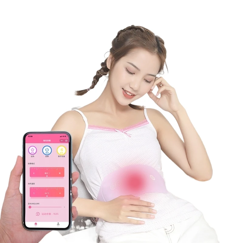 
Hot selling lycra waterproof oilproof relieve menstrual pain protect the waist warm female massage belt warm palace belt 