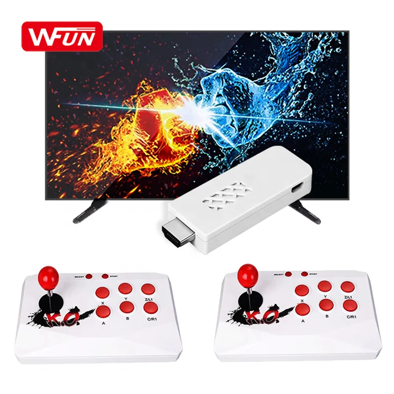 Family  TV Video Game Console 32 bit Mini HD 4K Game Stick built-in 1788 games with Wireless Arcade Joystick