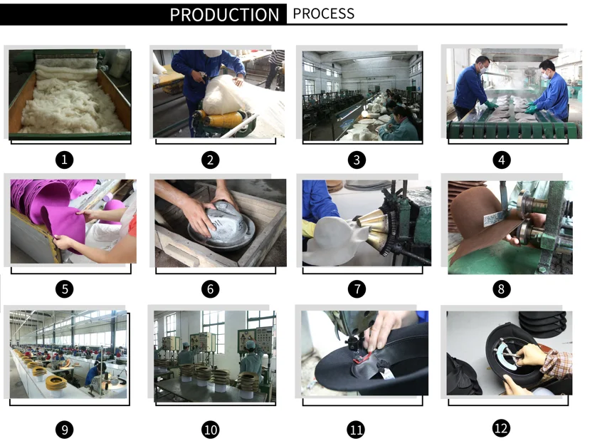 LiHua Hat New Fashion Wool Felt Hats Sombrero De Fieltro Fedora Hat Accessories With Wide Brim